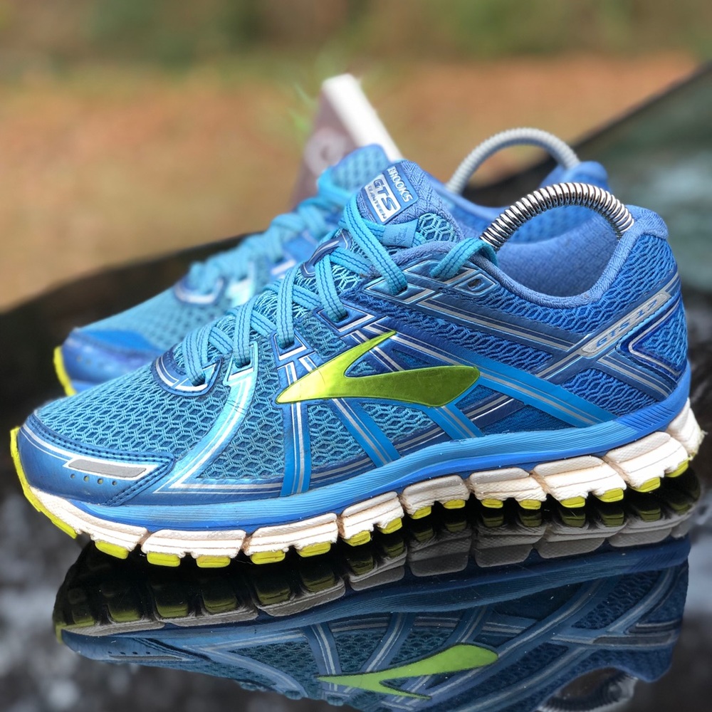 Brooks Adrenaline GTS 17 1202311B464 Blue Running Shoes Sneakers Size 7.5 B